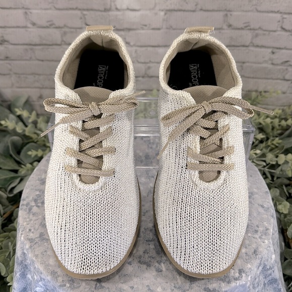 Arcopedico LS Beige Stretch Knit Lace-up Sport Casual Walking Shoes WMS 9.5M✨EUC - Picture 3 of 10